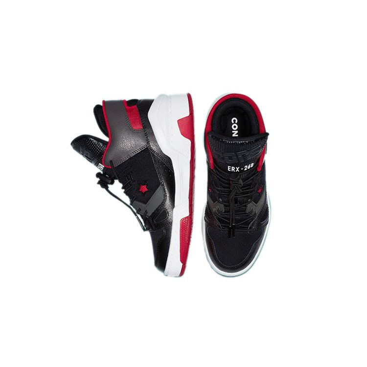 Converse ERX 260 Scarpe da Skate Alte Casual Resistenti per Bambini Sneakers per Bambini Nero Rosso 265219C