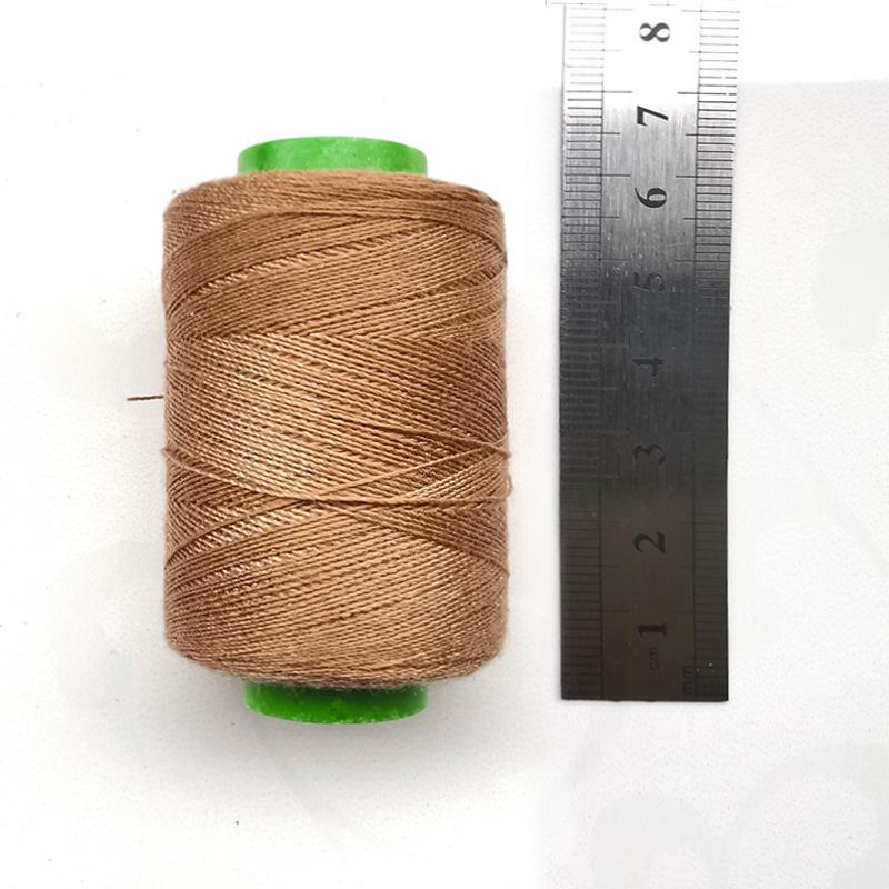 Pagoda Sewing Thread Set: Camel, Light Beige, Dark Gray, Black Coffee Small Rolls for Hand and Machine Mending.