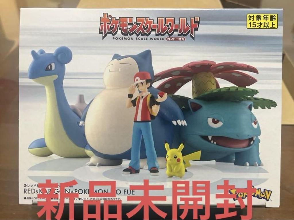 [USED] Bandai Pokemon Scale World Kanto Region Red & Snorlax & Pokemon Flute