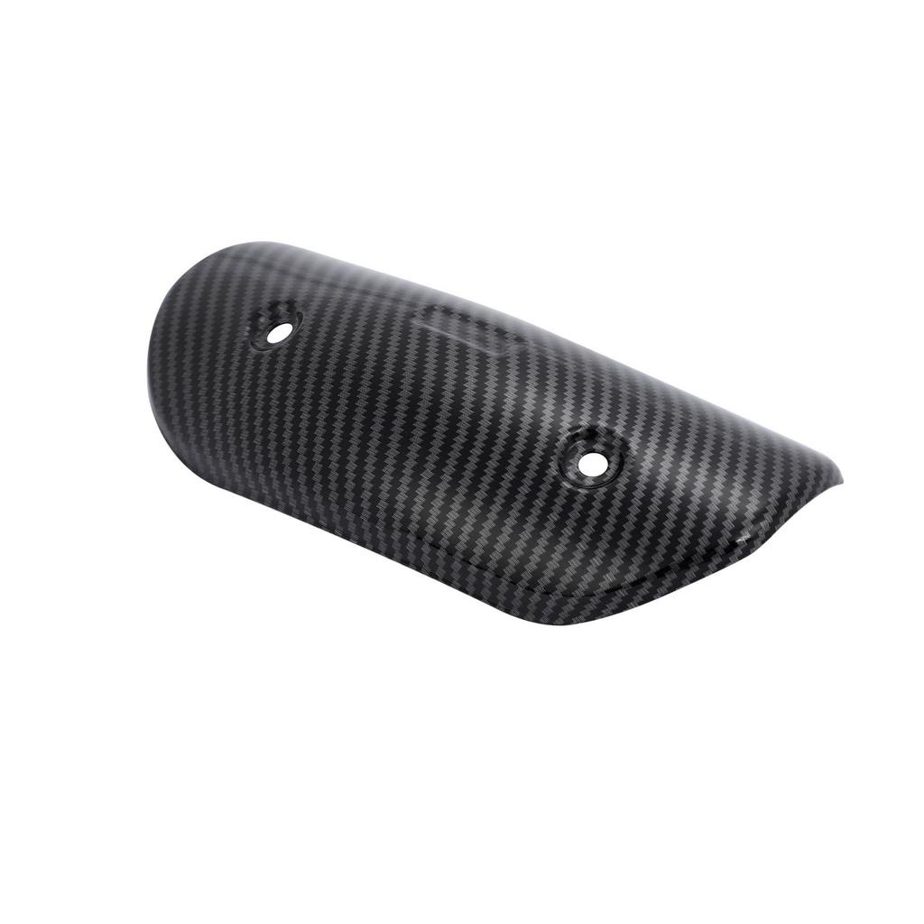 Partools Motorcycle Muffler Guard Heat Shield Stainless Steel Universal Carbon (Carbon)