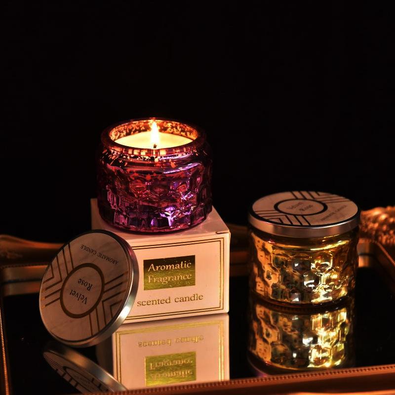 Starry Sky Embossed Cup Scented Candle Creative Souvenir Bedroom Scented Candle Wedding Birthday Gift