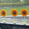 5PCS Car ornaments sway and shake, sunflowers, car interior decoration products, small flower ornaments sway and shake