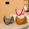 2024 Fall/Winter New Fashionable Niche Design Woolen Underarm Bag with a High-End Feel, Single-Shoulder Crossbody Dumpling Bag