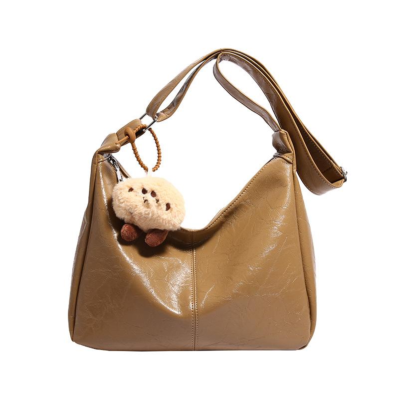 

Сумки Большая Вместимость 2025 Подмышечная Новая Премиум Одноплечевая Модная Универсальная Повседневная Сумка Мессенджер Сумка-Тоут для Поездок Женская хаки