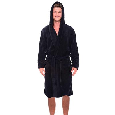 Roupão de banho de xale alongado de pelúcia de inverno masculino roupas para casa casaco de manga comprida