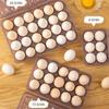 Anti-collision Refrigerator Egg Organizer Plastic Egg Tray Durable Egg Storage Box  Hiking