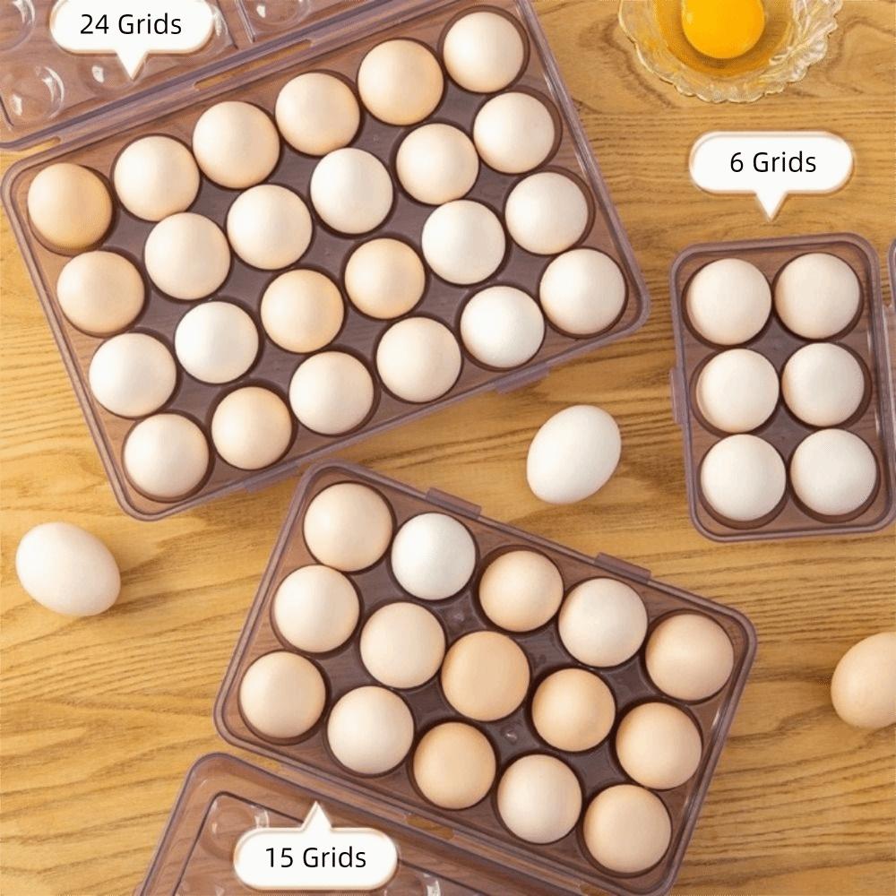 Anti-collision Refrigerator Egg Organizer Plastic Egg Tray Durable Egg Storage Box  Hiking