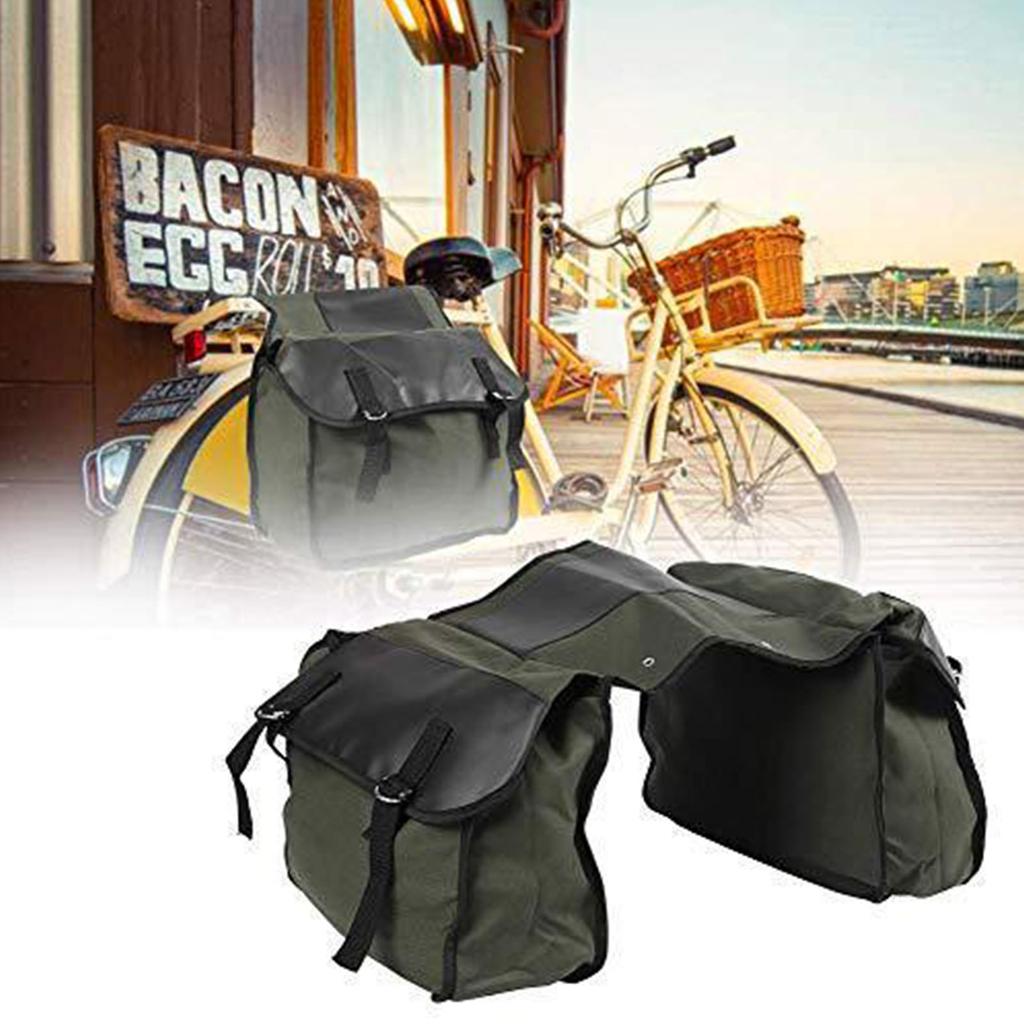Folded Bike Rack Bag Double Trunk Cycling Panniers Bag Road Bike Storage Bag Suitable for Long Distances Travel