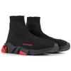 Balenciaga Speed Sneaker 'Clearsole - Black Red' 607544W2DI11016