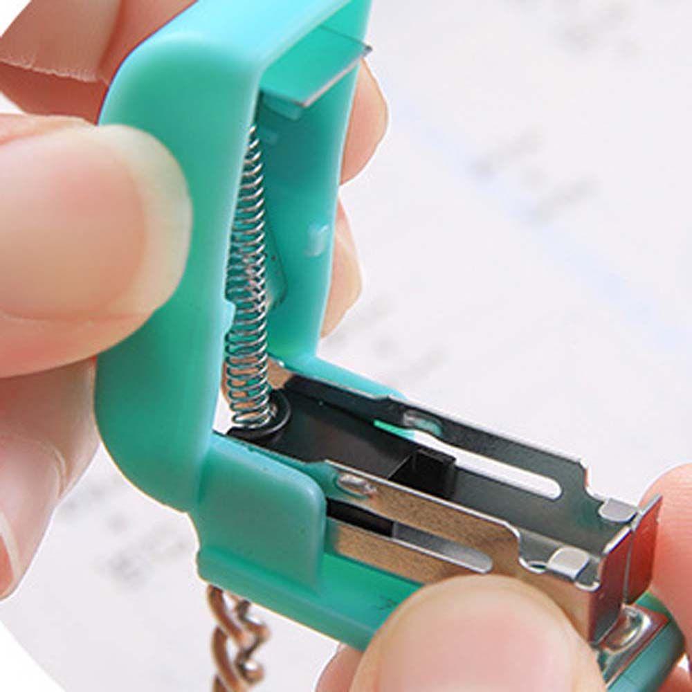 Pendant Mini Student Supplies Size 10 Staples Binding Tools Stapler Key Chain Mini Stapler Stapler