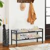 M-Modern-Shoe Rack For Closet, 2 Tier Expandable Metal Shoe Shelf Organizer Storage, Stackable Adjustable For Entryway