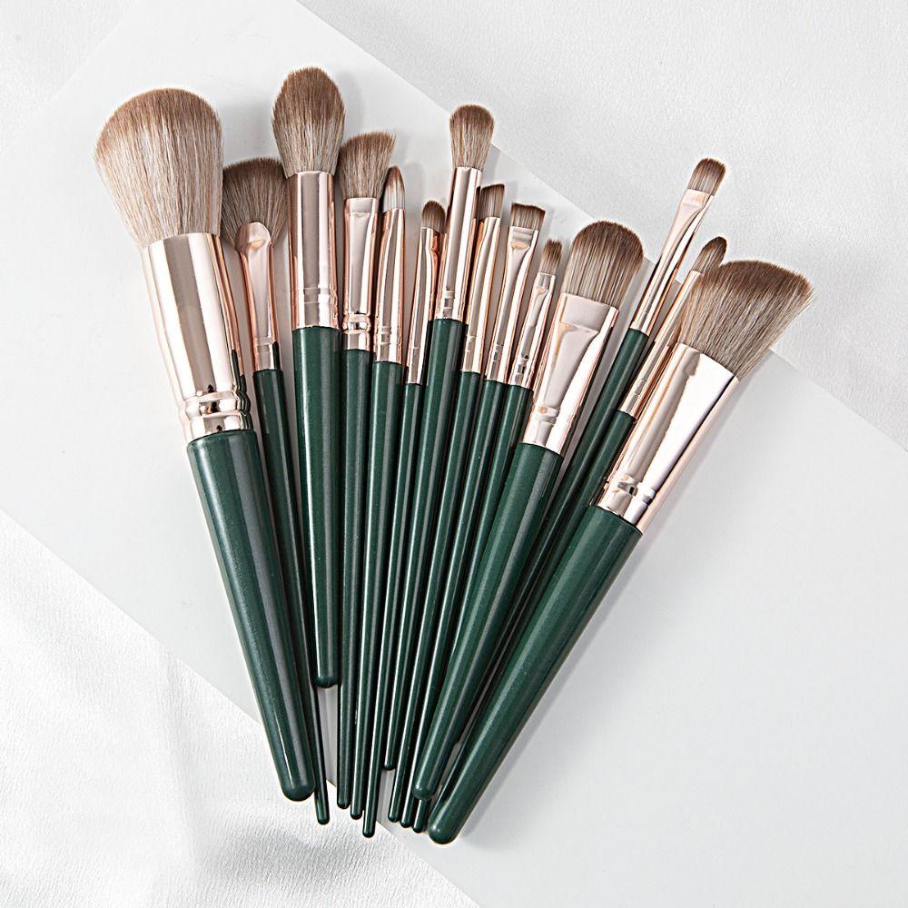 14Pcs Portable Set Makeup Brushes Set Soft Bristle Professional Makeup Tools  Full Face Makeup