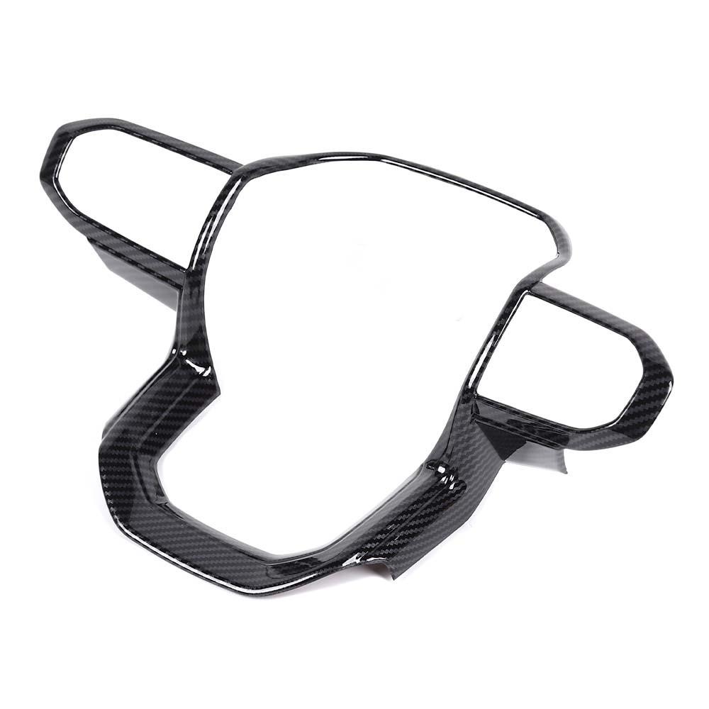 Carbon Fiber Look Steering Wheel Trim Cover Decor Molded For Chevrolet Colorado 2023+