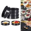 Stainless Steel Round Baking Molds For Pastries And Cookies With Double Rolled Edges For Home Baking