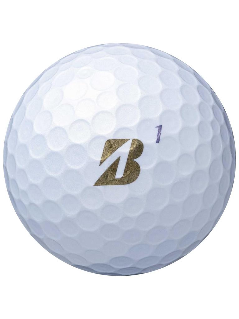 Bridgestone Golfbälle TOUR B XS Perlweiß, 2 Dutzend, Modell 2024, Original-Taschentuch inklusive (24 Bälle)