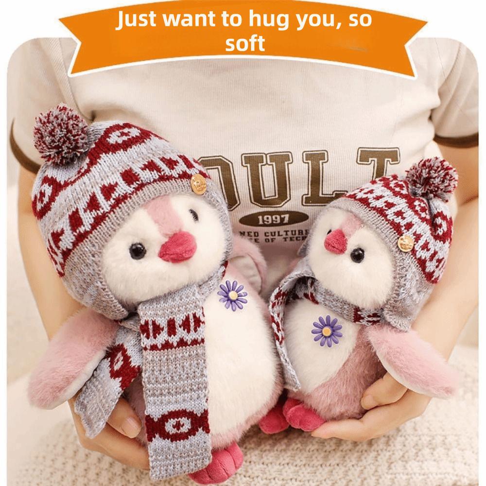 Fluffy Soft Penguin Doll Plush Toy Pink Grey Blue Kawaii Doll Birthday Gift