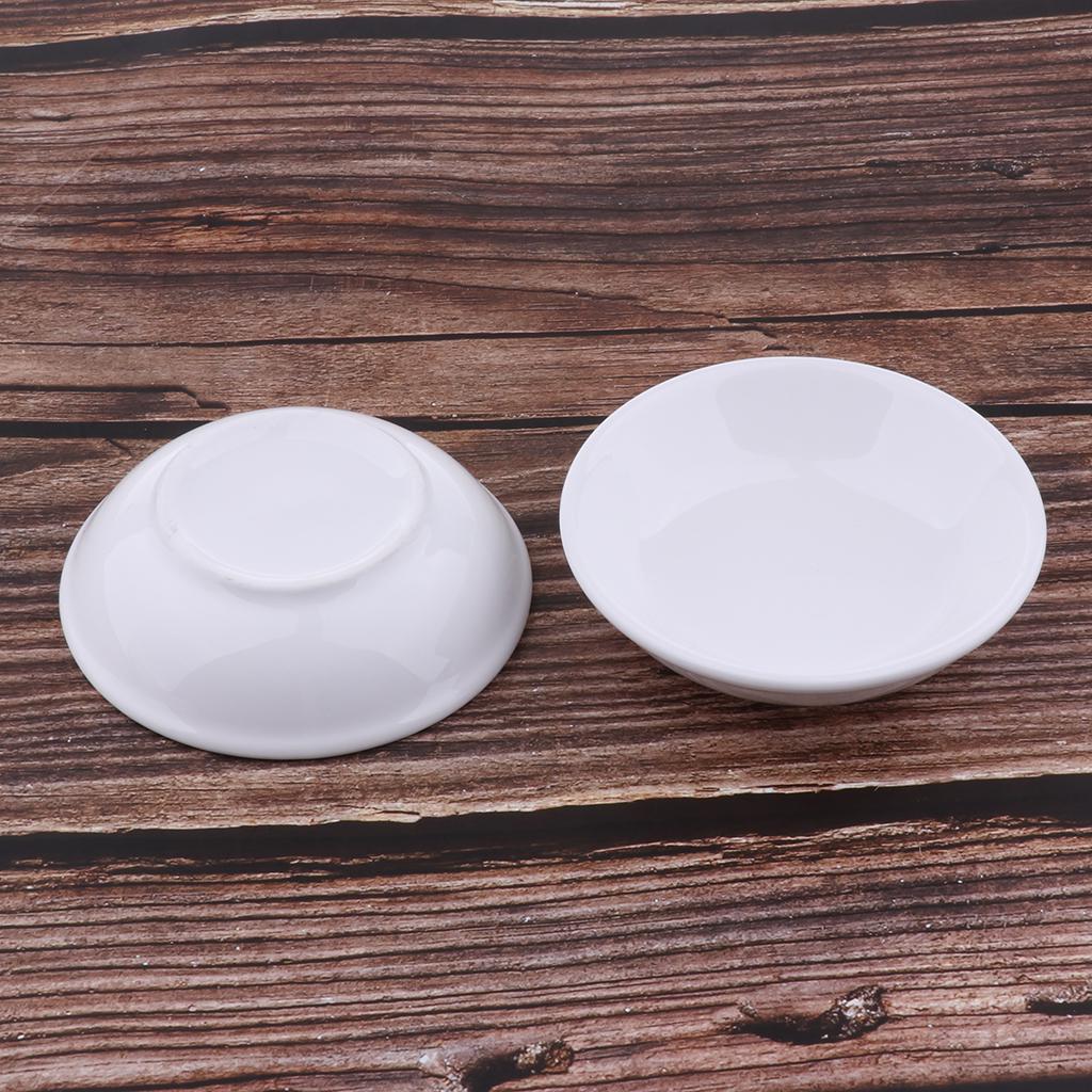 Pack of 2 White Ceramic Replacement Dish for Tart Oil Candle Warmer 3.8"