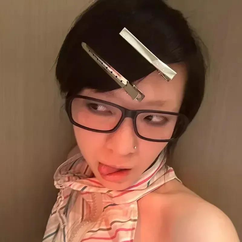 Japansk Koreansk Små Firkantede Briller Kvinner Retro Harajuku Briller Klare Lesebriller Blålysblokkerende Briller