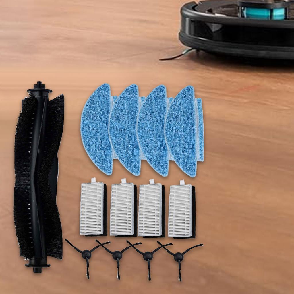 1 Set For Cecotec For Conga 7490 For Genesis And 7490 For X-Treme Main Side Brush Filter Mop Pad Kit Vacuum Cleaner Accessories