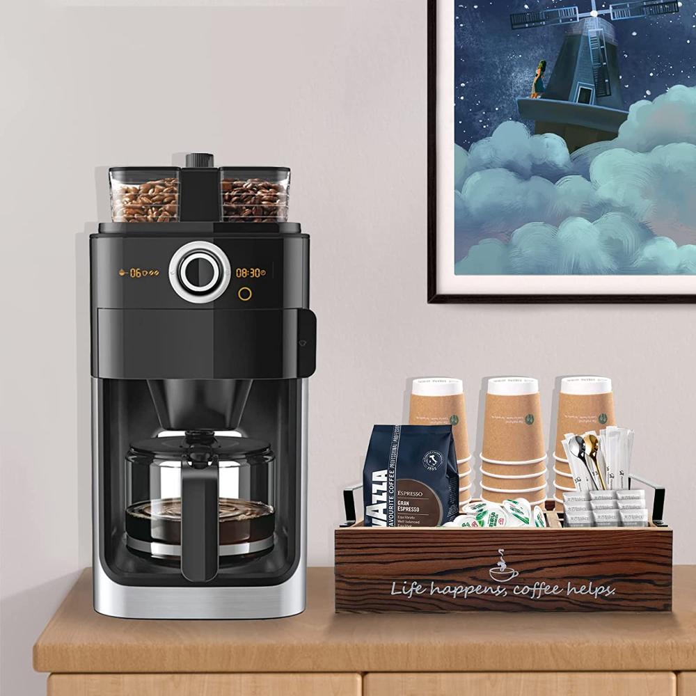 Cup Holder Large Capacity Coffee Pod Holder for Bar Countertop Coffee Station Organizer Decorative Box Kitchen Accessories