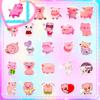 50 Cartoon Cute Pink Pig Pig Graffiti Stickers Korean Version Ins Style Girl Pink Pig Stickers