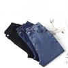 Dimanaf 2025 Spring Women Blue Jeans Pants Female Elastic Basic High Waist Trousers Long Pants