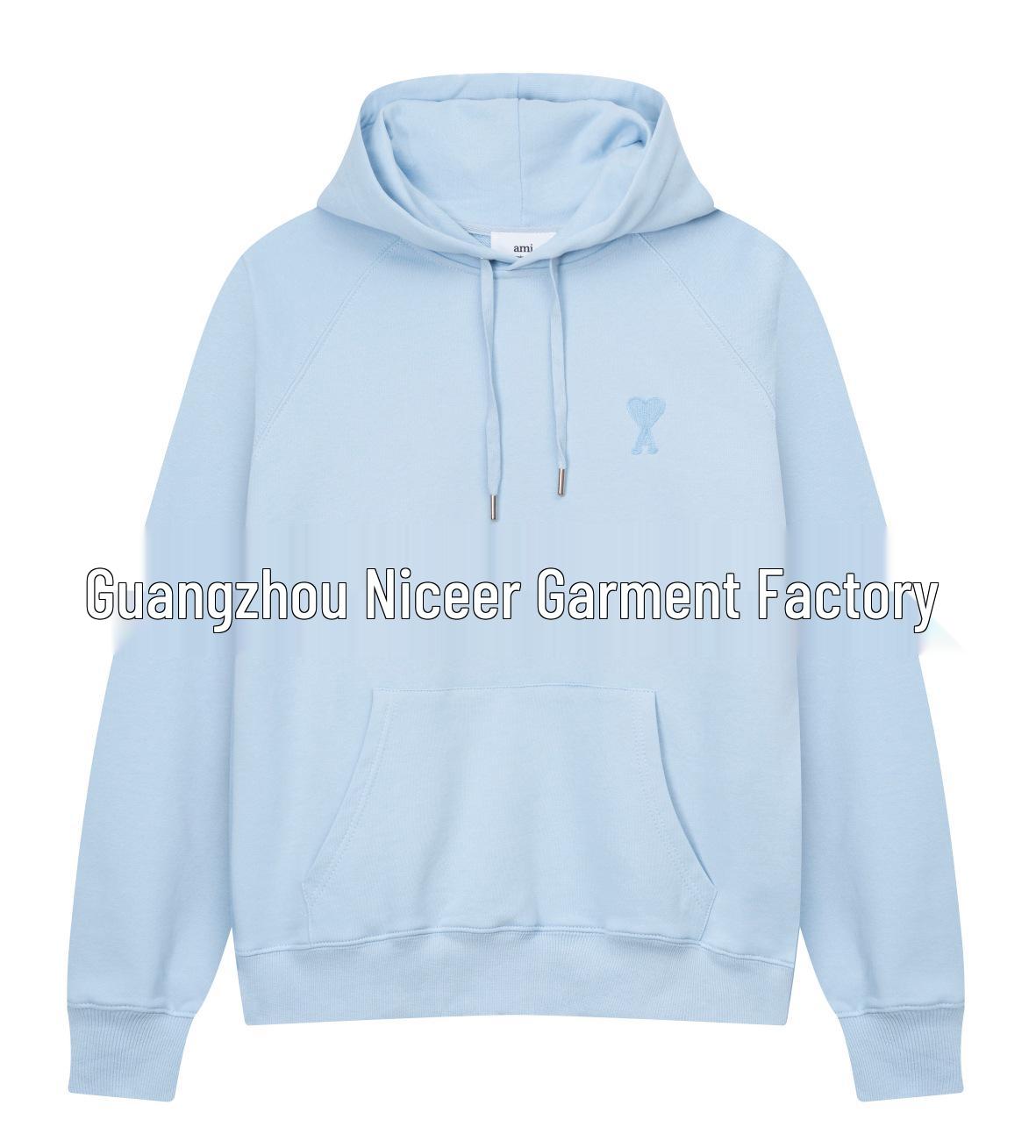 Trendy Unisex Embroidered Raglan Hooded Sweatshirt - Casual Loose Fit for Couples Small
