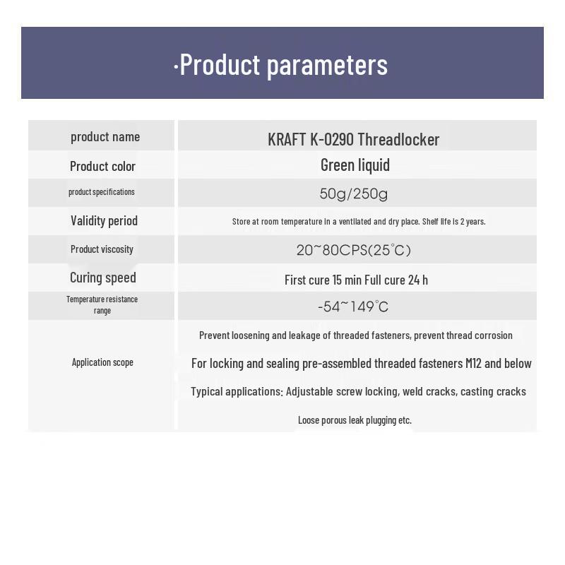 Kafuter K-0290 Anaerobic Threadlocker