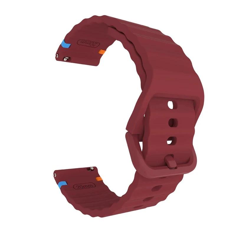 22mm 20mm Silikonarmband für Samsung Galaxy Watch 7 6 5 4 44mm 40mm 6 Classic Active 2 Sportarmband für Huawei Gt Uhrenarmband