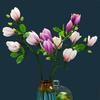 Realistic Magnolia Faux Flower Decor for Living Room or Dining Table