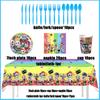 Game DANDYS World Theme Birthday Party Supplies Decoration Disposable Tableware Dandy's DIY Balloon Plate Cup Backdrop Kid Gift