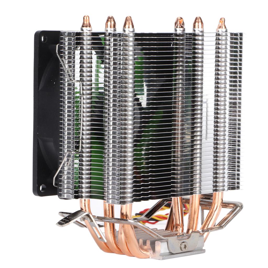 CPU-Lüfter 4 Heatpipes 90mm 3pin Geräuschlos Plug and Play Schnelle Wärmeableitung Computer CPU-KühlventilatorenEinzelner Lüfter