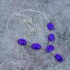 Charoite Gemstone Handmade 925 Sterling Silver Jewelry Necklace 18" M-408