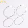 16 Qashqai Audio Speaker Bright Ring Decorative Frame - Electroplated Cover Patch for Car Accessories