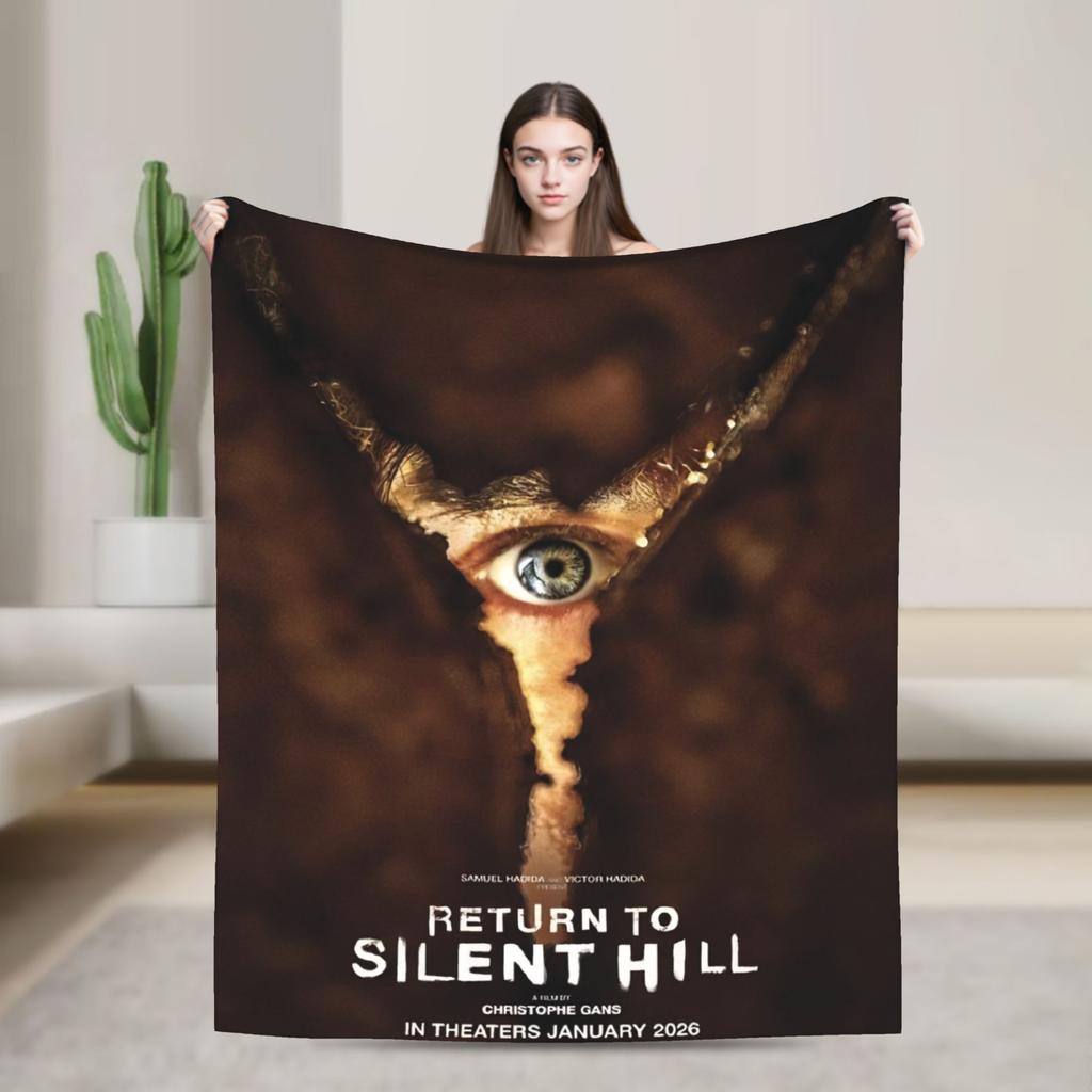 Return to Silent Hill Movie 2026 Throw Blanket for Couch  Soft Cozy Plush Blanket Multiple Sizes Bedspreads for All Seasons