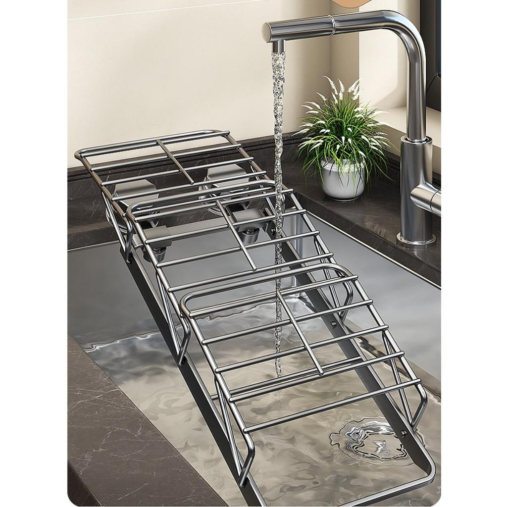 Suction Cup Storage Rack, Kitchen Wall Mounted Multifunctional Side Dish Tray, Foldable Multi-layer Fruit and Vegetable Storage Rack
