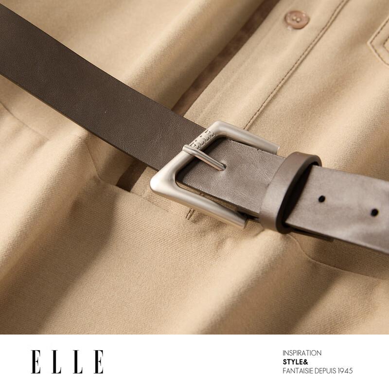 ELLE Women's Khaki Shirt Dress