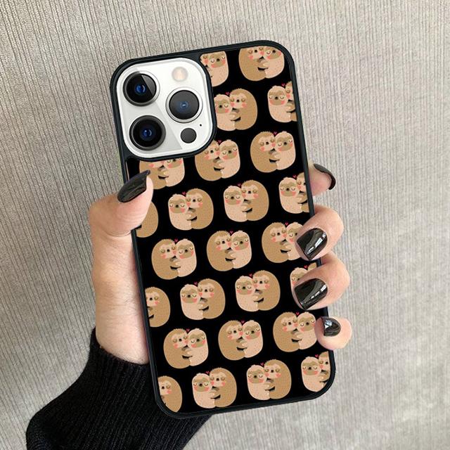 Sloth Animal Cute Phone Case For iPhone 17 Air 16 15 14 plus 12 13 Pro max Soft Bumper Shell Cover coque