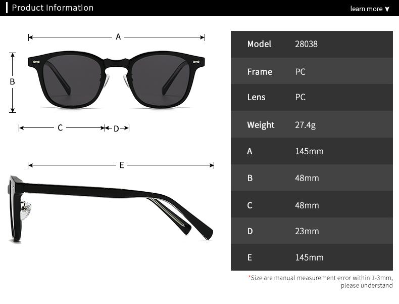 European And American Trendy Street Style Retro Artistic Acrylic Insert Sunglasses Modern Charm Ins Sunglasses 2803