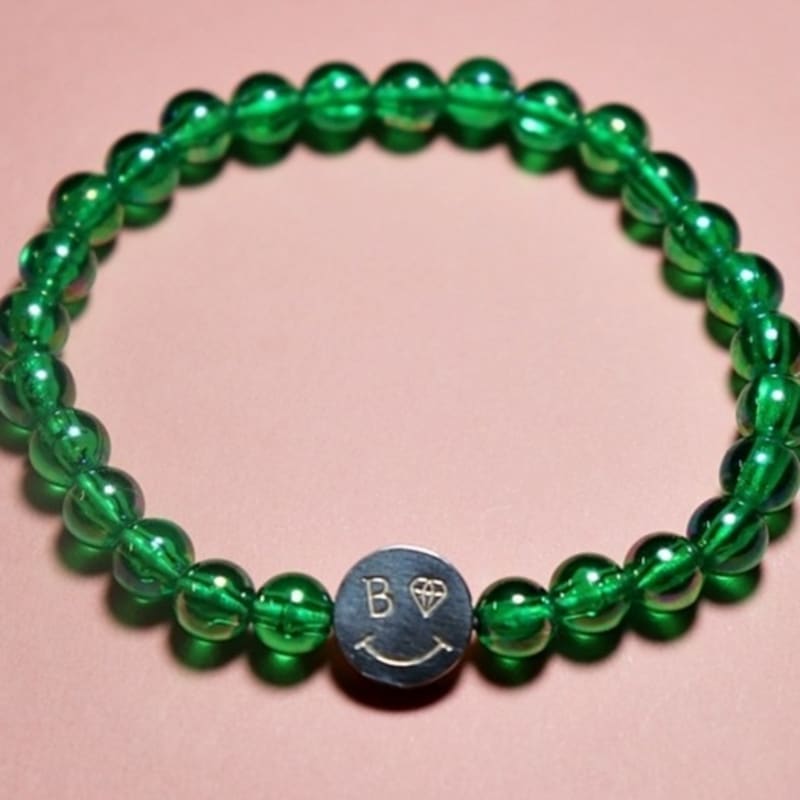 BONBEAU Smile Acrylic Beads Bracelet Smile Transparent Acrylic Bead Bracelet 3 Colors