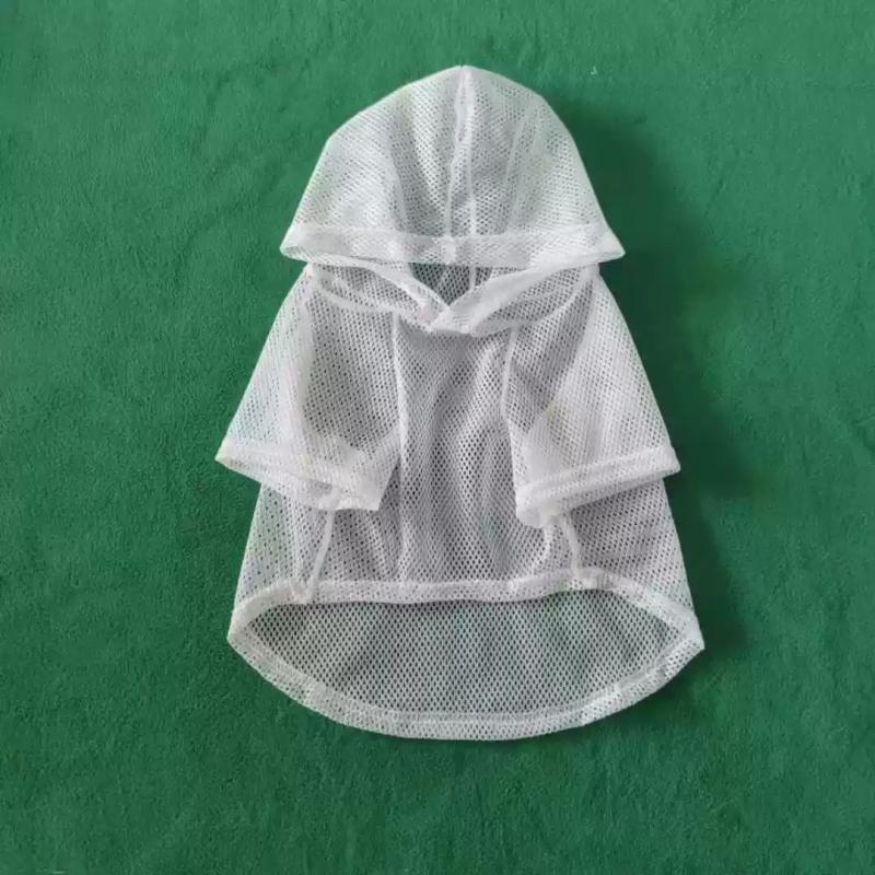 

Mesh Dog Shirt Summer Dog Clothes Pomeranian Poodle Corgi Husky Labrador Golden Retriever Small Medium Big Large Dog Clothing 1 белый