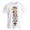 One Piece Anime Luffy Zoro Ace T Shirt Men Kids Summer Cotton Short Sleeve Graphic Tee Harajuku Streetwear Vintage Casual Tops