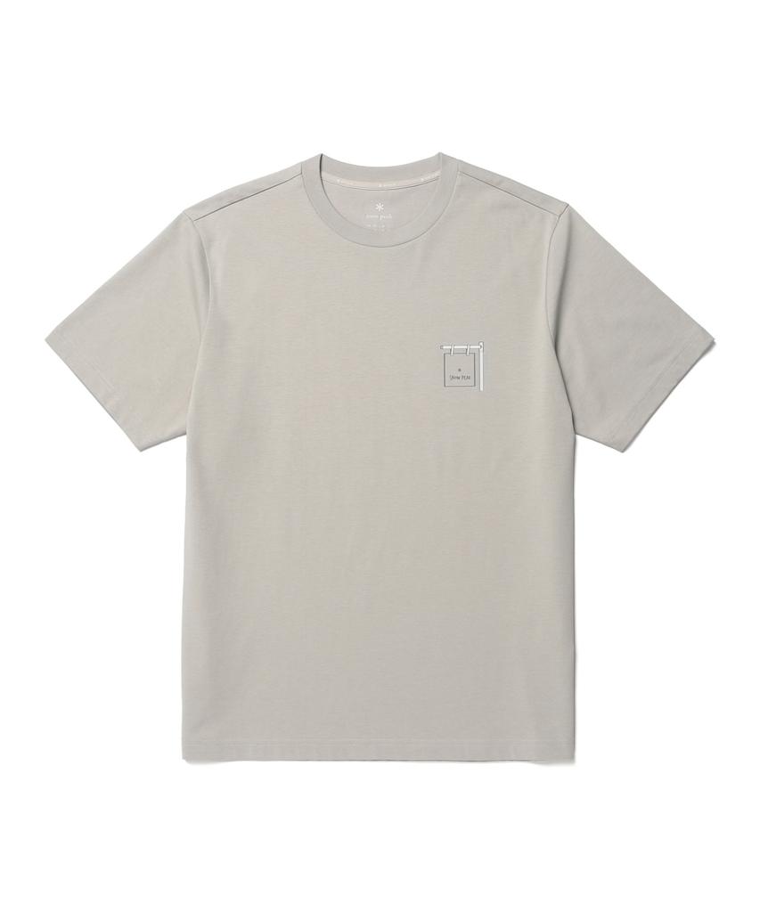 SNOWPEAK APPAREL Aerocool Mug Graphic Short Sleeve T-Shirt (S26Mufts74) Gray