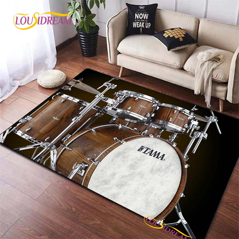 Drums Brand Carpet for Living Room Bedroom Rugs Kitchen Kids Door Unslip Floor Mats Birthday gift photography props Alfombra Rug