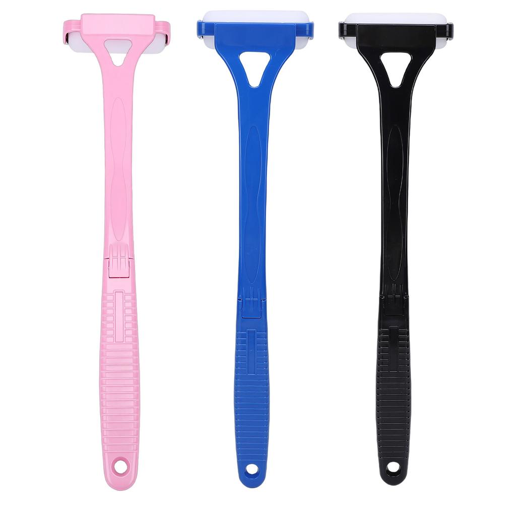 3pcs Back Lotion Applicator Foldable Non Slip Grip Long Handle Sunscreen Self Tanner Medication Application Roller