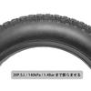 MOHEGIA Fat Tire: 20 X 4.0" Fat Bike Tire - Folding Bead Electric Bicycle Tire - Wide Fit for Mountain and Snow Bikes - Black