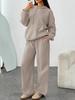 Fashionable Fleece Hoodie and Wide-Leg Pants Set for Cross-Border E-Commerce