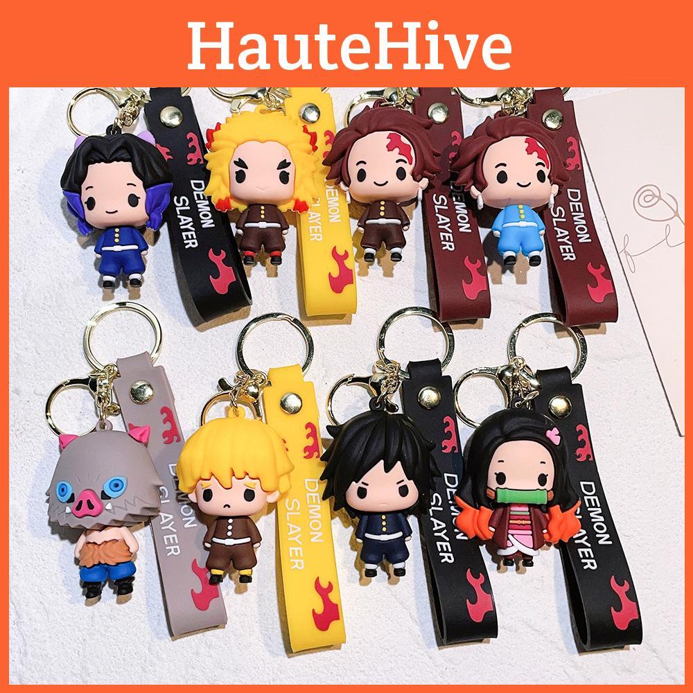 Adorable Kimetsu No Yaiba Keychain Tanjiro Nezuko Inosuke Collectible Gift