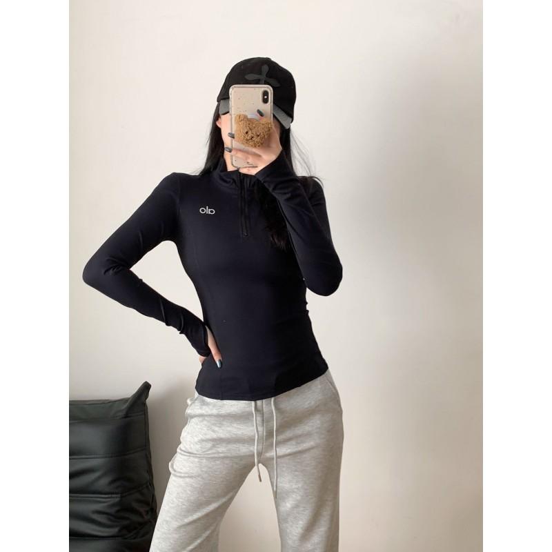 Womens Quick-Dry Long Sleeve Yoga Top