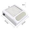 80W Electric Nail Dust Collector Vacuum Cleaner 2 Levels Adjustable Speed Nails Art Salon Tool with Strainer Mesh
